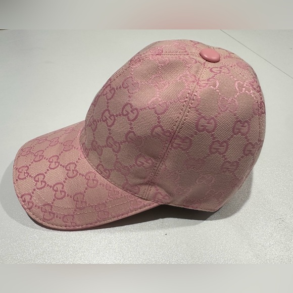Gucci Hat Iconic Pink GG Pattern Women’s Designer Cap - Picture 2 of 6